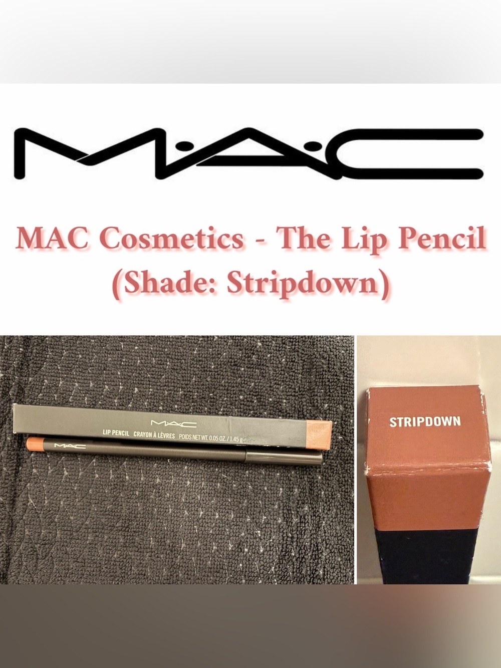MAC Cosmetics - The Lip Pencil Full Sizs (Shade: Stripdown)
